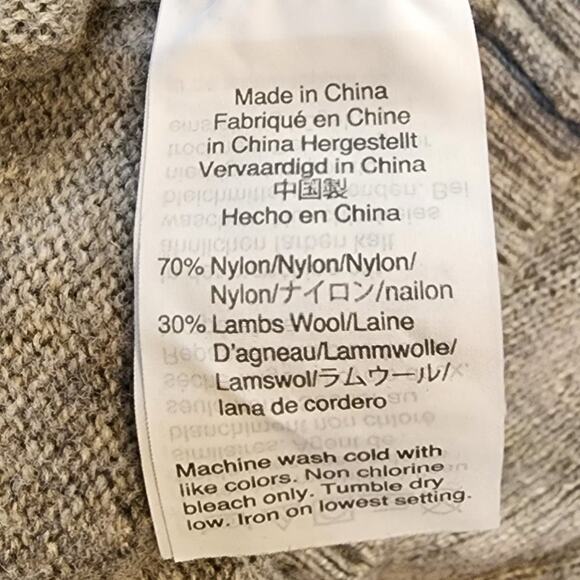 J. Crew Mercantile Sweater Men M Lamb's Wool Blend Crew Neck Heather Grey Knit - Picture 4 of 5